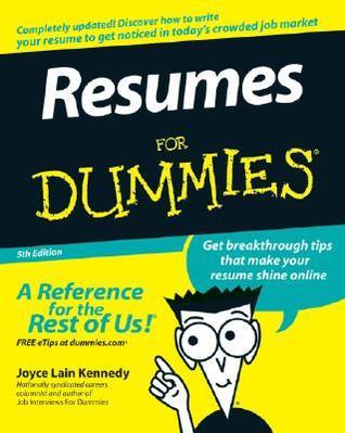 resumes for dummies